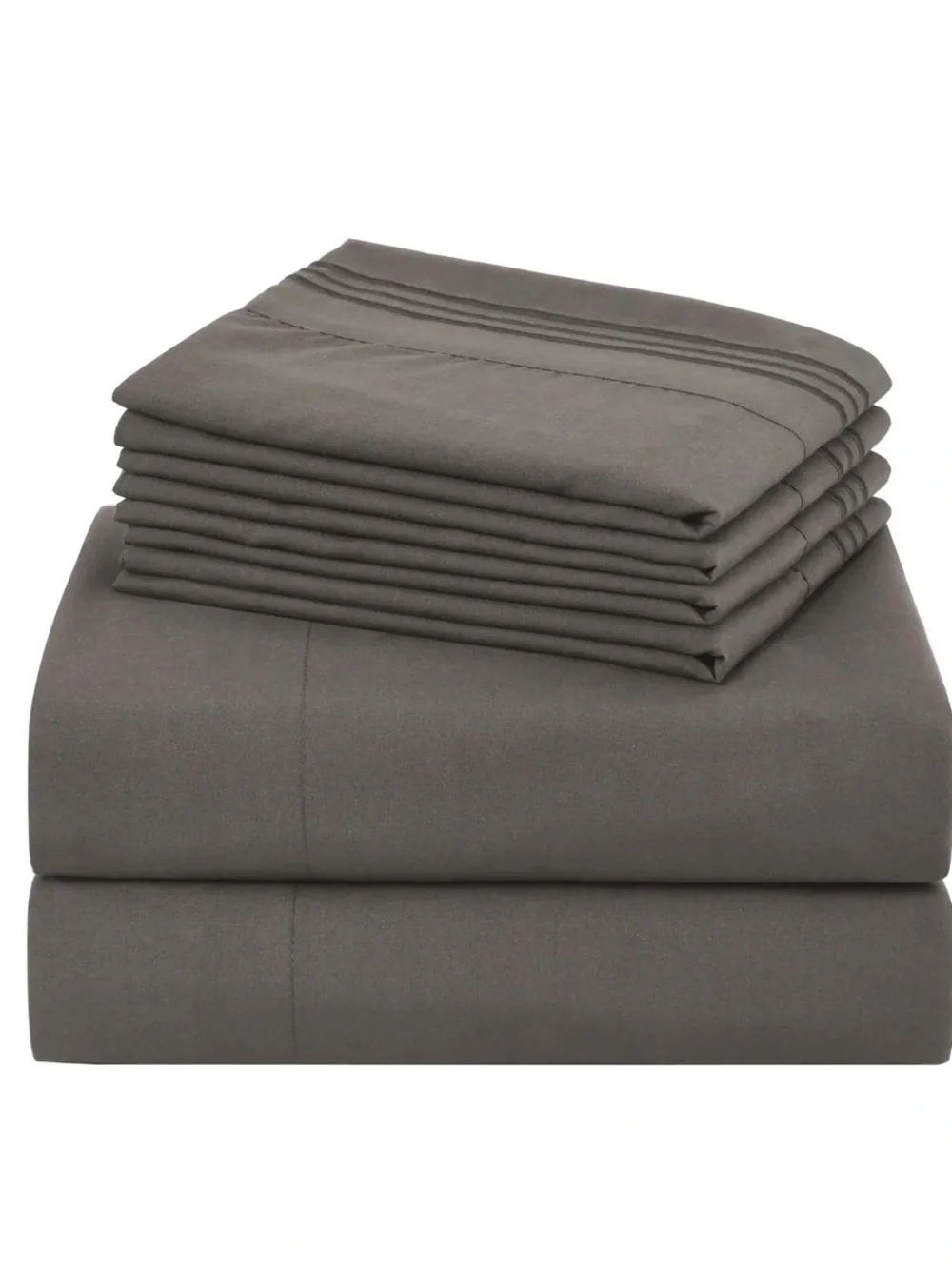 Gray Queen 6 piece sheet set